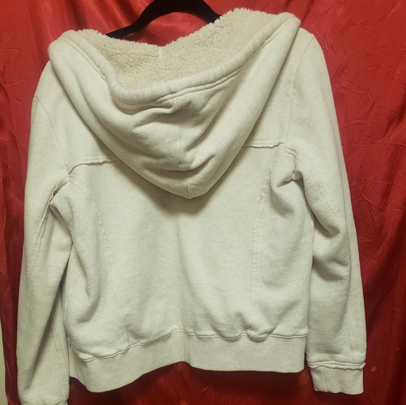 VINTAGE ROXY- WARM ZIP UP JACKET W/ FAUX FUR HOOD/LG/ NWOT - Picture 3 of 16